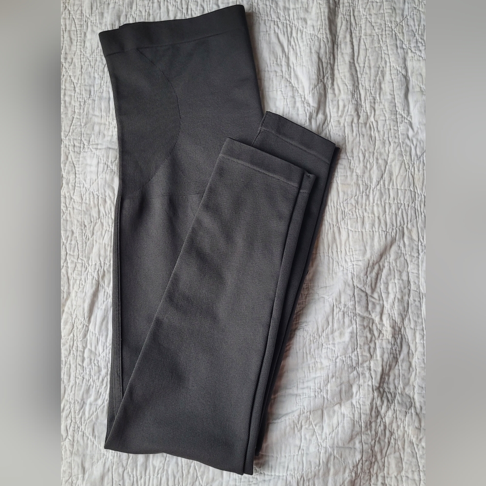 SHAPERMINT ESSENTIALS HIGH WAISTED SHAPING LEGGINGS GRAY PLUS 2XL - Picture 5 of 12